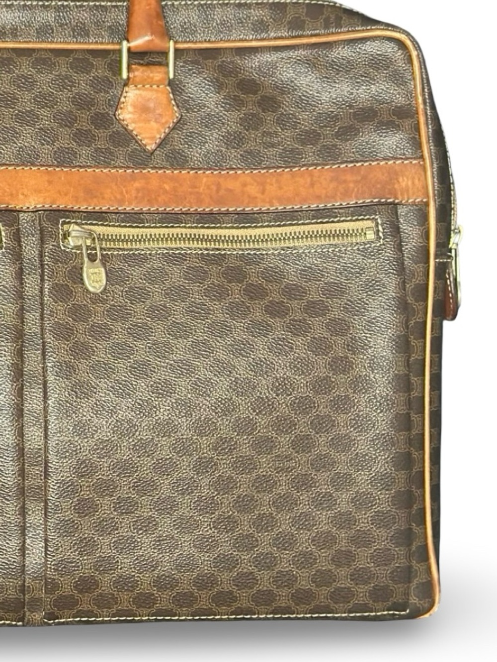 Rare Vintage CELINE Macadam Briefcase |Document tote | Pre Loved Luxury - Picture 8 of 15